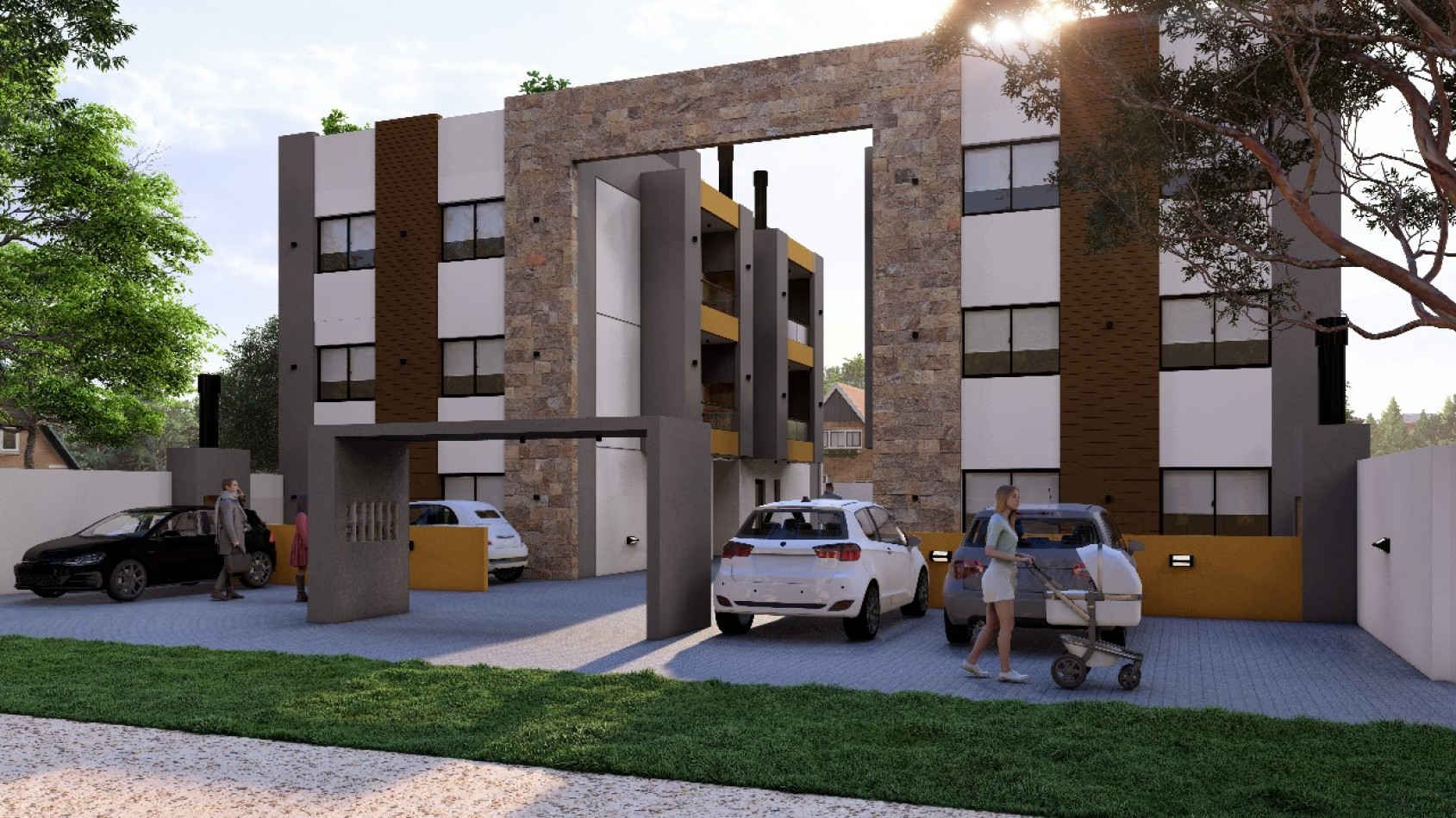 DEPARTAMENTO EN POZO EN MAR DE AJO 3 AMBIENTES CON ESPACIO VEHICULAR