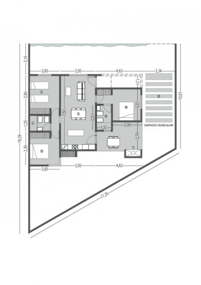 CASA EN POZO EN MAR DE AJO BARRIO SAN RAFAEL 3 DORMITORIOS 2 BAÑOS TODO PLANTA BAJA